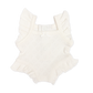 PRE ORDER White heart pointelle heart Playsuit - Fits 34-38cm Minikane Gordis, Mini Colettos, Miniland Dolls, Llorens dolls