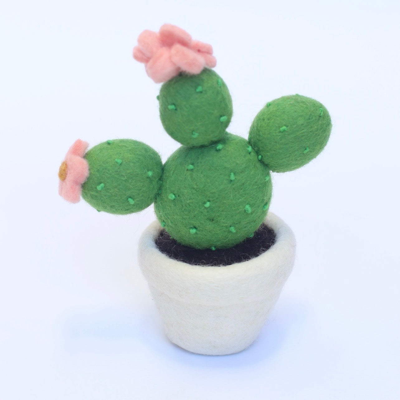 Felt cactus in pot- 2 styles