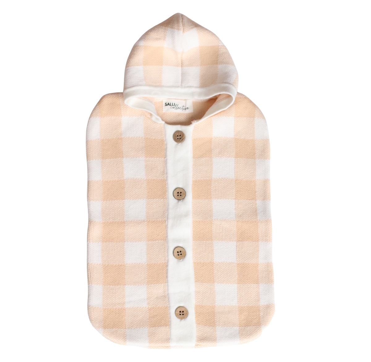 ON SALE Salli Dream Cocoon - Biscuit and white gingham