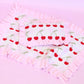 Frilled Gingham Cherry Blanket + Pillow set