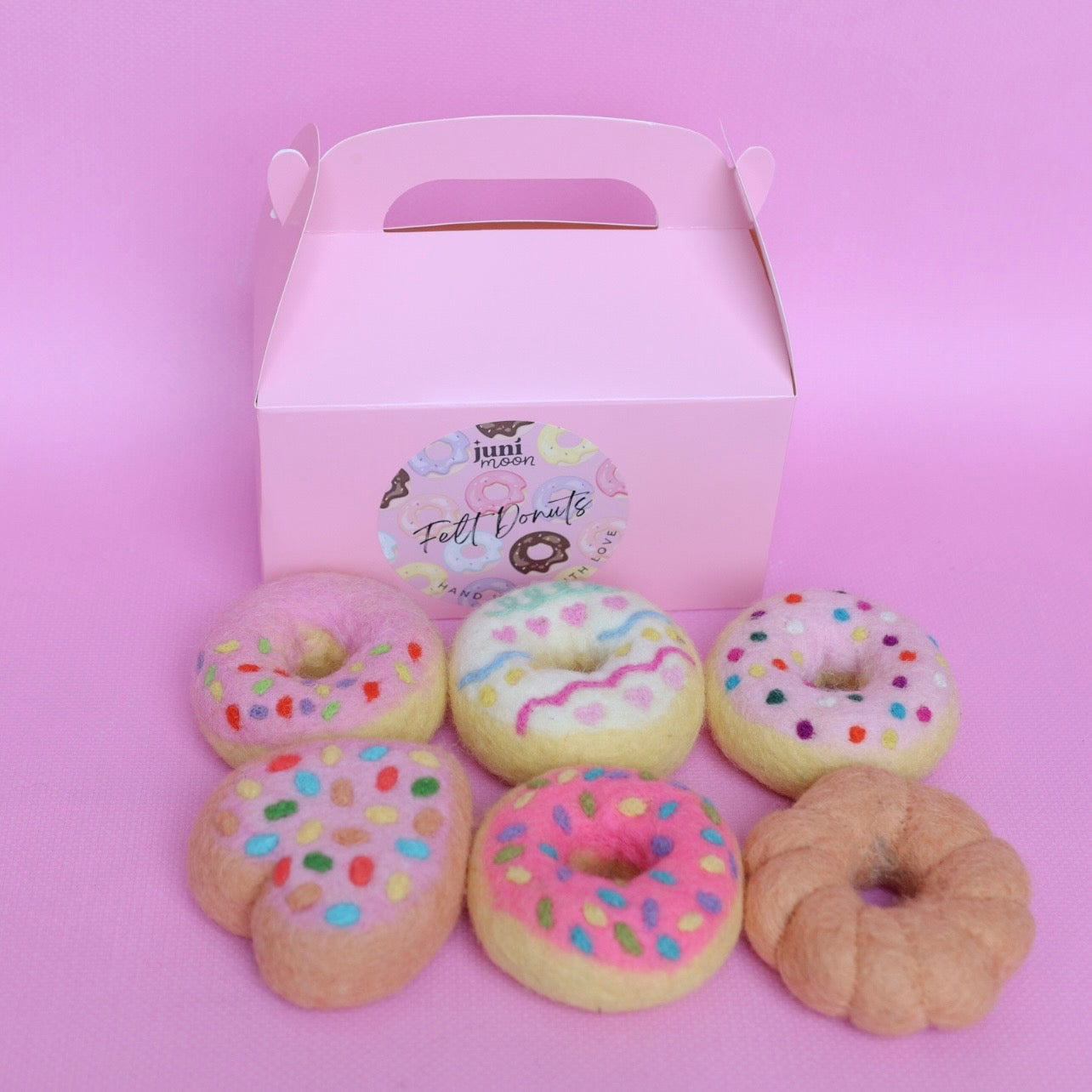 Pretty pinks Donut set - 6 pce