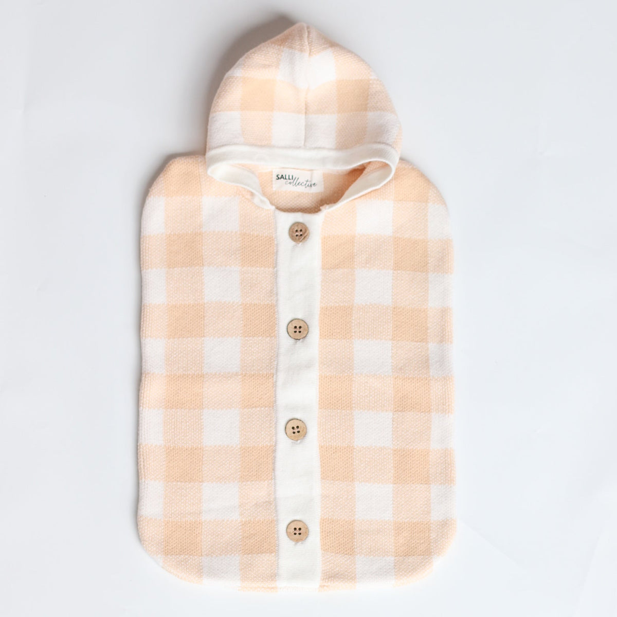 ON SALE Salli Dream Cocoon - Biscuit and white gingham