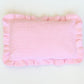 Powder Pink frilled doll Blanket + Pillow set