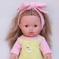 Doll Moonbeam Romper + Bow set - Fits 34-38cm Minikane Gordis, Mini Colettos, Llorens dolls