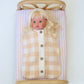 ON SALE Salli Dream Cocoon - Biscuit and white gingham