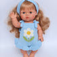 PRE ORDER Garden girls cornflower Blue knitted Romper Dolls clothes - Fits 34-38cm Minikane Gordis, Mini Colettos, Miniland Dolls, Llorens dolls