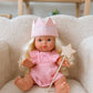 Tiny Queen cotton crown -Powder Pink and muted purple