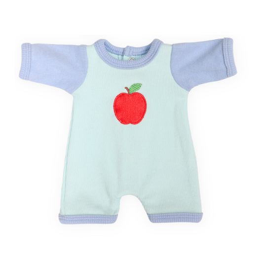 PRE ORDER ‘An Apple a day’ Romper - Fits 34-38cm Minikane Gordis, Mini Colettos, Miniland Dolls, Llorens dolls