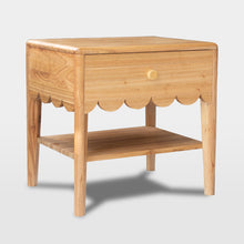 Load image into Gallery viewer, Scalloped night stand - SHIPPING QUOTE REQUIRED