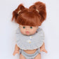 Dolls Blue striped Goose Bib + Diaper set - Fits 34-38cm Minikane Gordis, Mini Colettos, Llorens dolls