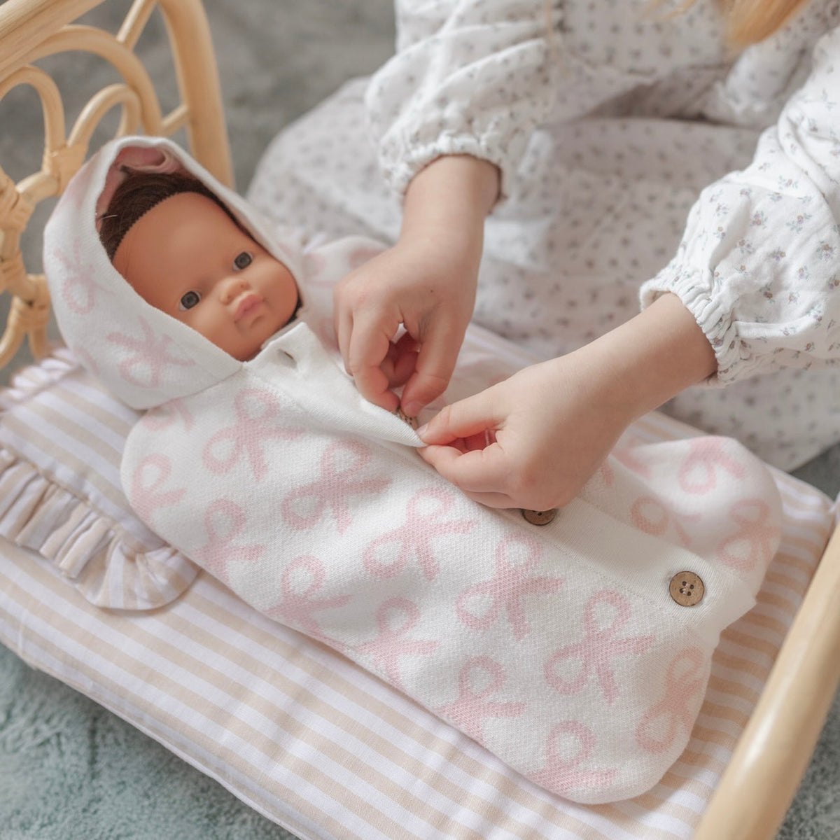 Dolls Dream Cocoon - Powder blush bows