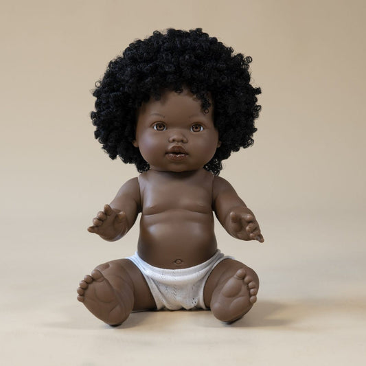 Llorens Mini Colettos Sarah Girl Doll 34cm with black hair | Spanish Doll Australia