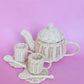 Dolls sized Rattan Tea set
