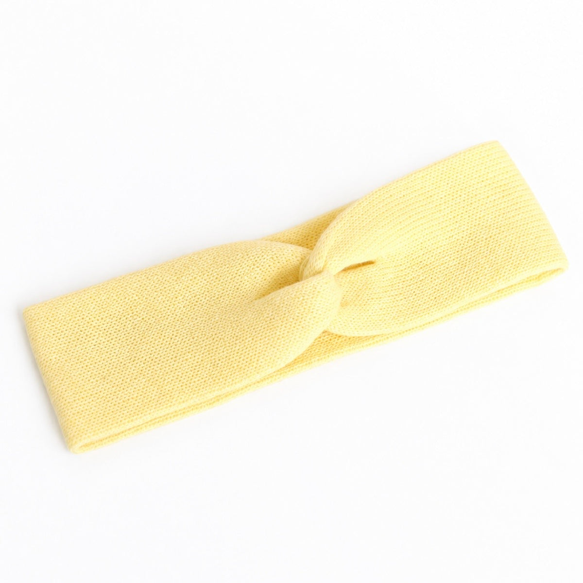 PRE ORDER yellow knitted cotton doll knot headband - Fits 34-38cm Minikane Gordis, Mini Colettos, Miniland Dolls, Llorens dolls
