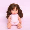 Llorens Mini Colette Aria Girl Doll 34cm with Long Brown Hair blue eyes | Spanish Doll Australia
