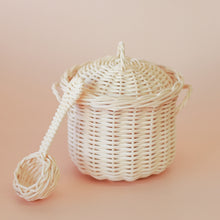 Load image into Gallery viewer, Rattan Pot and Ladle