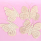 Rattan Butterfly decals - Set of 8 or 4