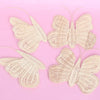 Rattan Butterfly decals - Set of 8 or 4