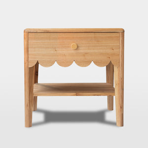 Scalloped night stand - SHIPPING QUOTE REQUIRED