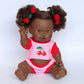 Cherry Dolls top + Bloomer shorts set Fits 34-38cm Minikane Gordis, Mini Colettos, Llorens dolls