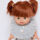 Dolls Blue striped Goose Bib + Diaper set - Fits 34-38cm Minikane Gordis, Mini Colettos, Llorens dolls