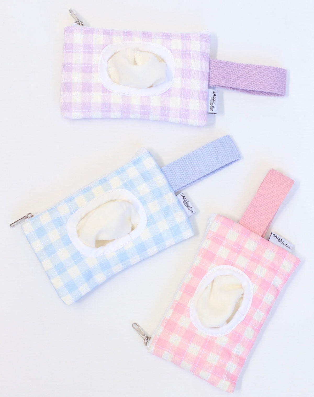 Dolly baby wipes set - Blue Gingham