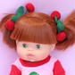 Dolls Crochet Cherry hair ties accessories - pack of 2