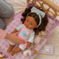 Dolls Sweet Dreams cloud Romper + Bow set  Fits 34-38cm Minikane Gordis, Mini Colettos, Llorens dolls