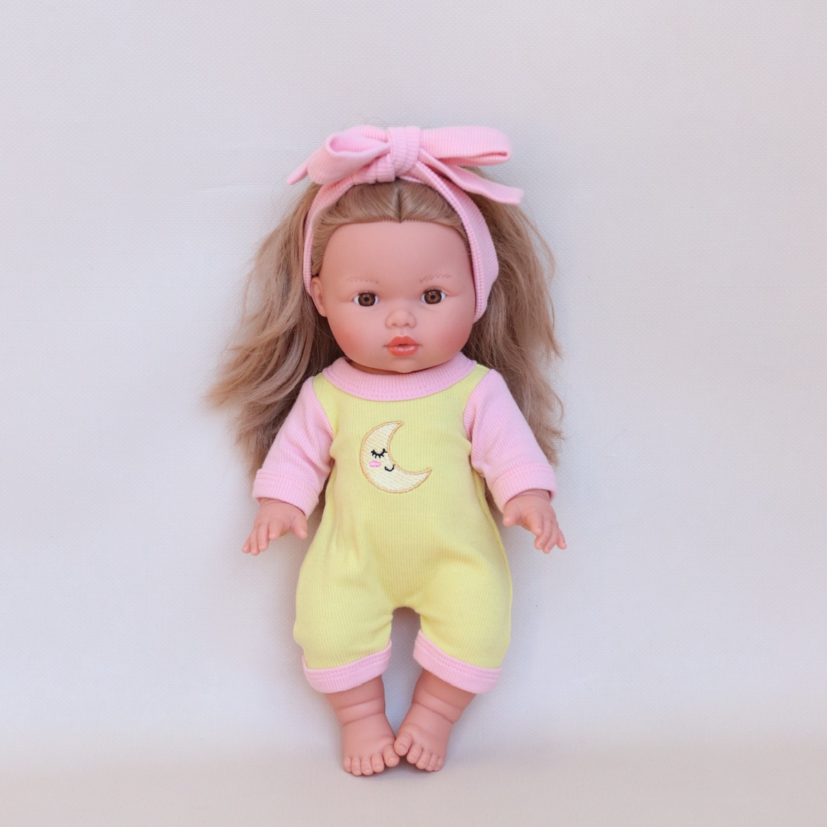 Doll Moonbeam Romper + Bow set - Fits 34-38cm Minikane Gordis, Mini Colettos, Llorens dolls