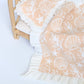 Frilled Shelly blanket + Pillow set in SAND doll bedding