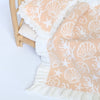 Frilled Shelly blanket + Pillow set in SAND doll bedding