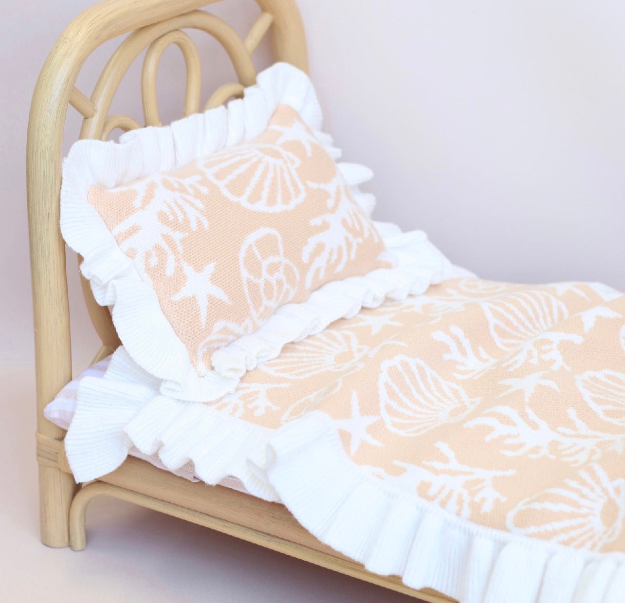 PRE ORDER EARLY MARCH Oceana Rattan DOLLY CRADLE plus mattress