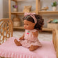 Dolls Vintage Pink & Ivory Frilled Three-Piece Set with Cherry 🍒 Embroidery - Fits 34-38cm Minikane Gordis, Mini Colettos, Llorens dolls