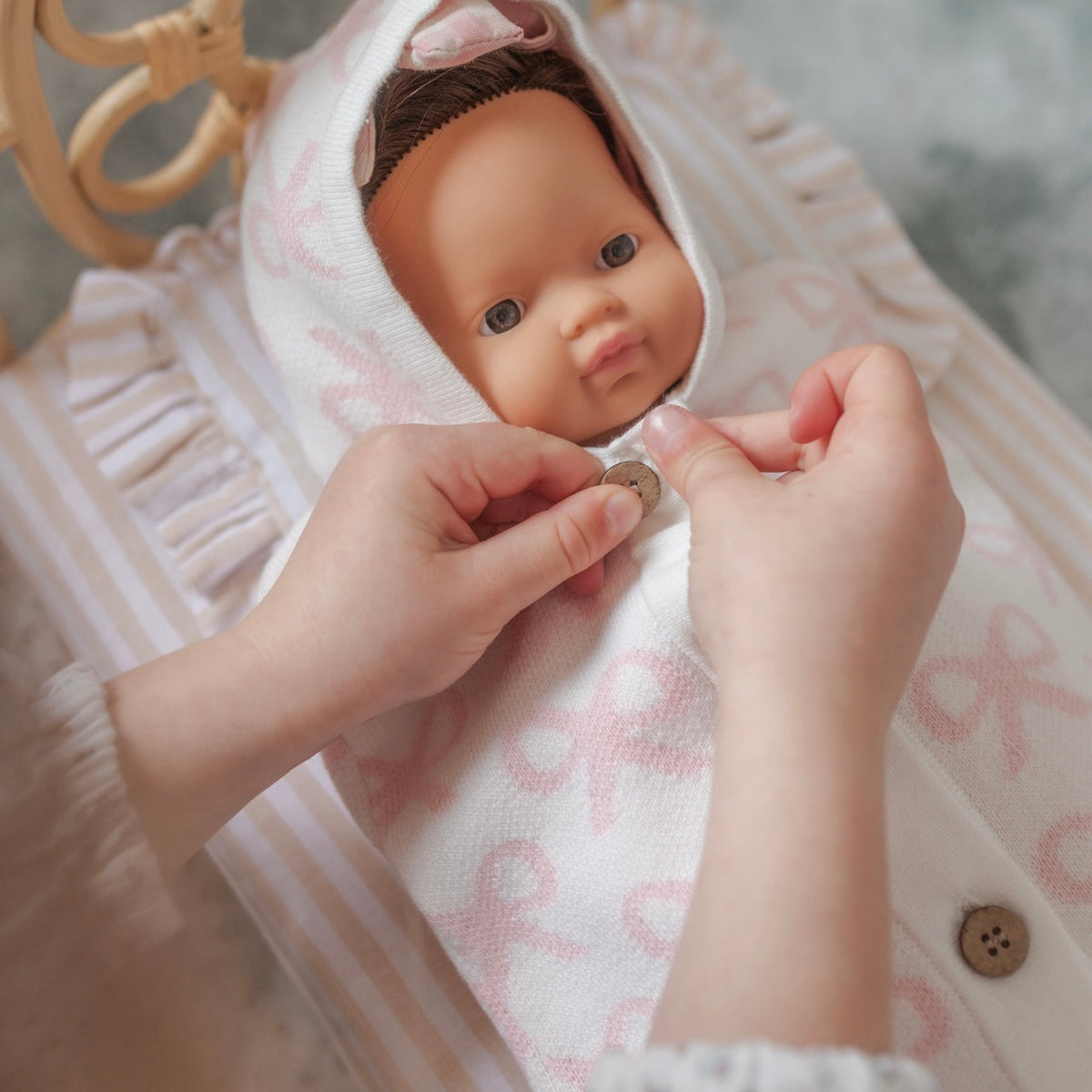 Dolls Dream Cocoon - Powder blush bows