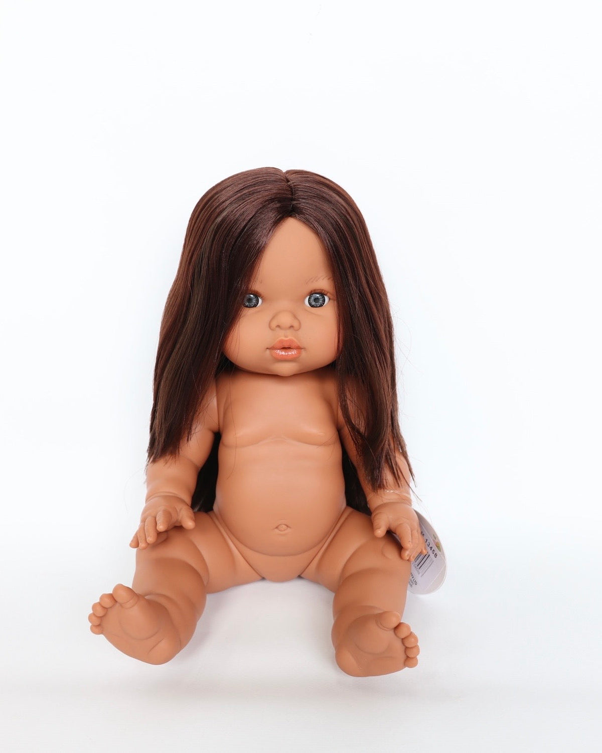 LLORENS DOLL Mini Colettos –  Llorens Mini Colette Isabel Girl Doll 34cm with Long Brown Hair | Spanish Doll Australia