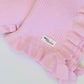 Powder Pink frilled doll Blanket + Pillow set