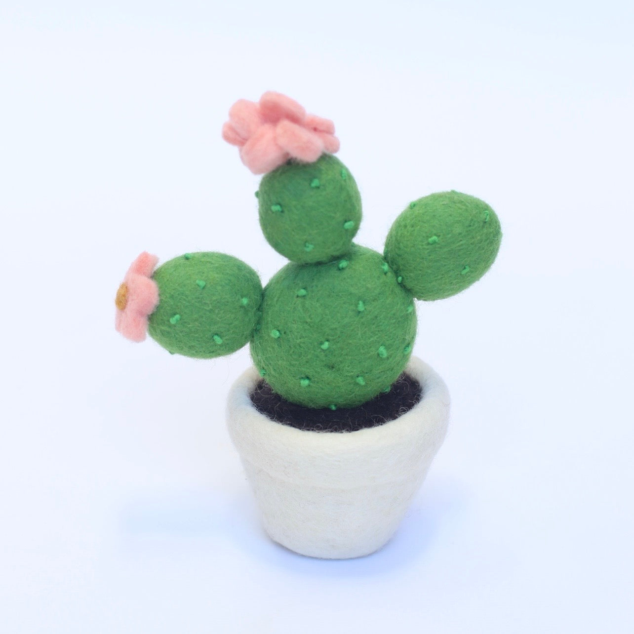 Felt cactus in pot- 2 styles