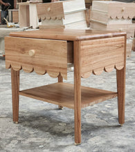 Load image into Gallery viewer, Scalloped night stand - SHIPPING QUOTE REQUIRED
