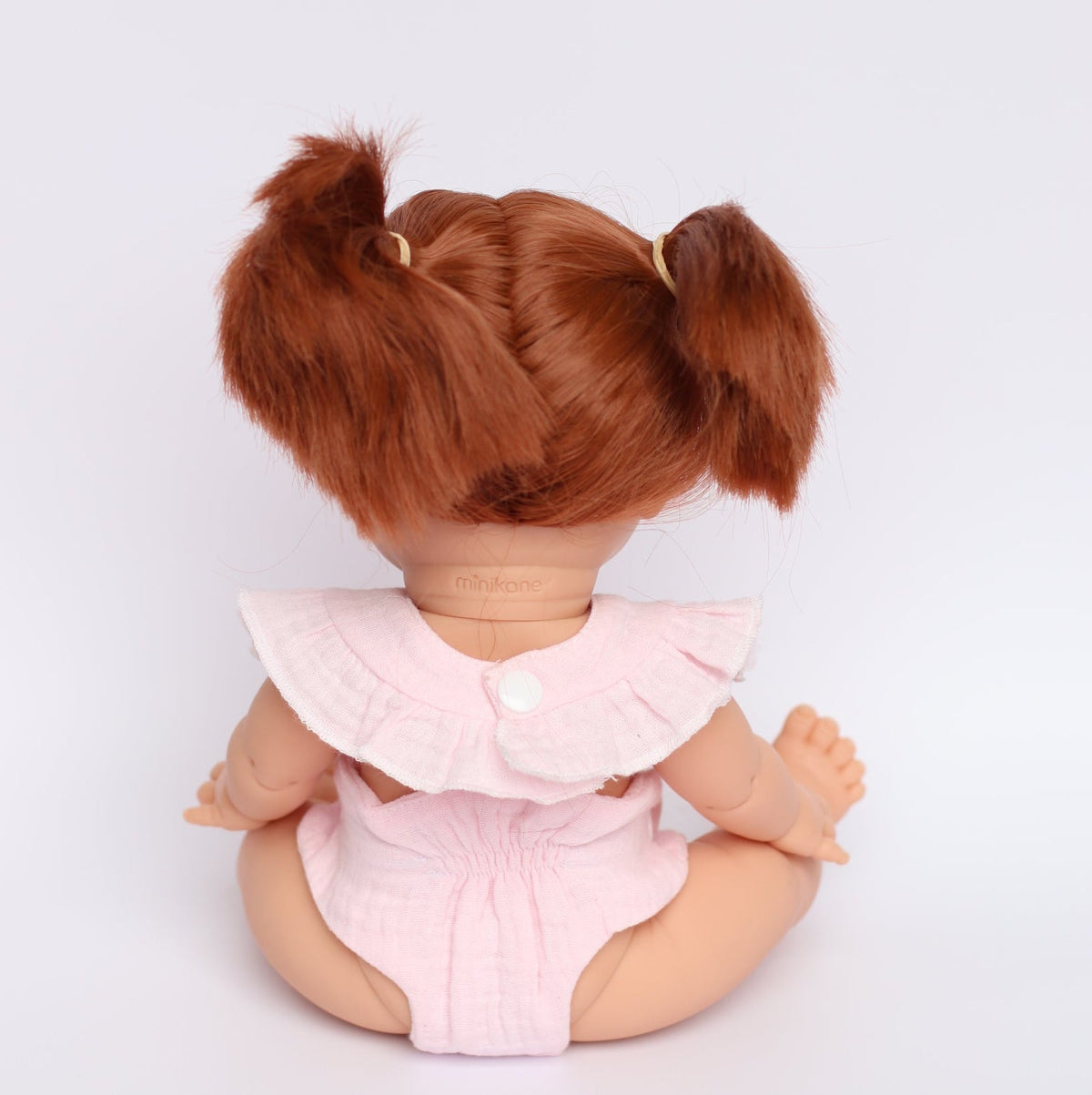 Dolls Blushing pink bow bib and Diaper duo - Fits 34-38cm Minikane Gordis, Mini Colettos, Llorens dolls