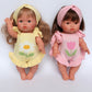 PRE ORDER Doll Garden girls Pink knitted Romper Dolls clothes - Fits 34-38cm Minikane Gordis, Mini Colettos, Miniland Dolls, Llorens dolls