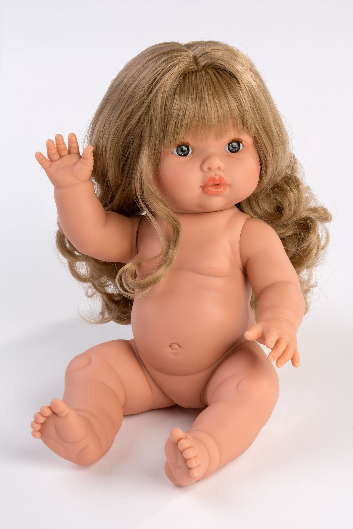 Llorens Mini Colettos Lyla Girl Doll 34cm with Long Blonde Hair | Spanish Doll Australia