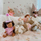 Lilac Birthday Cupcake Bib & Diaper Doll Set - Fits 34-38cm Minikane Gordis, Mini Colettos, Llorens dolls party set