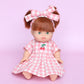 Blush Cherry 🍒 Gingham Chloe Gingham dress - Fits 34-38cm Minikane Gordis, Mini Colettos, Llorens dolls