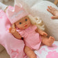 Tiny Queen cotton crown -Powder Pink and muted purple