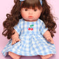 Dolls Sky Blue Cherry Gingham🍒 Chloe dress + Bow - Fits 34-38cm Minikane Gordis, Mini Colettos, Llorens dolls