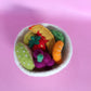 ON SALE Felt tutti frutti Salad + felt bowl- 8 pce set
