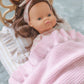 Powder Blush Luxe Pink frilled Dolly (Blanket only)