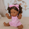 Pink Gingham Doll Clothes | Doll Summer dress Outfit for Miniland, Mini Collettos Baby Dolls & 38cm Dolls