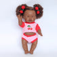 Cherry Dolls top + Bloomer shorts set Fits 34-38cm Minikane Gordis, Mini Colettos, Llorens dolls