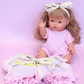 Frilled Smilie Banana doll Blanket + Pillow set